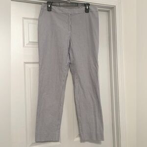 Brooks Brothers Blue/White Seersucker Ankle Pants